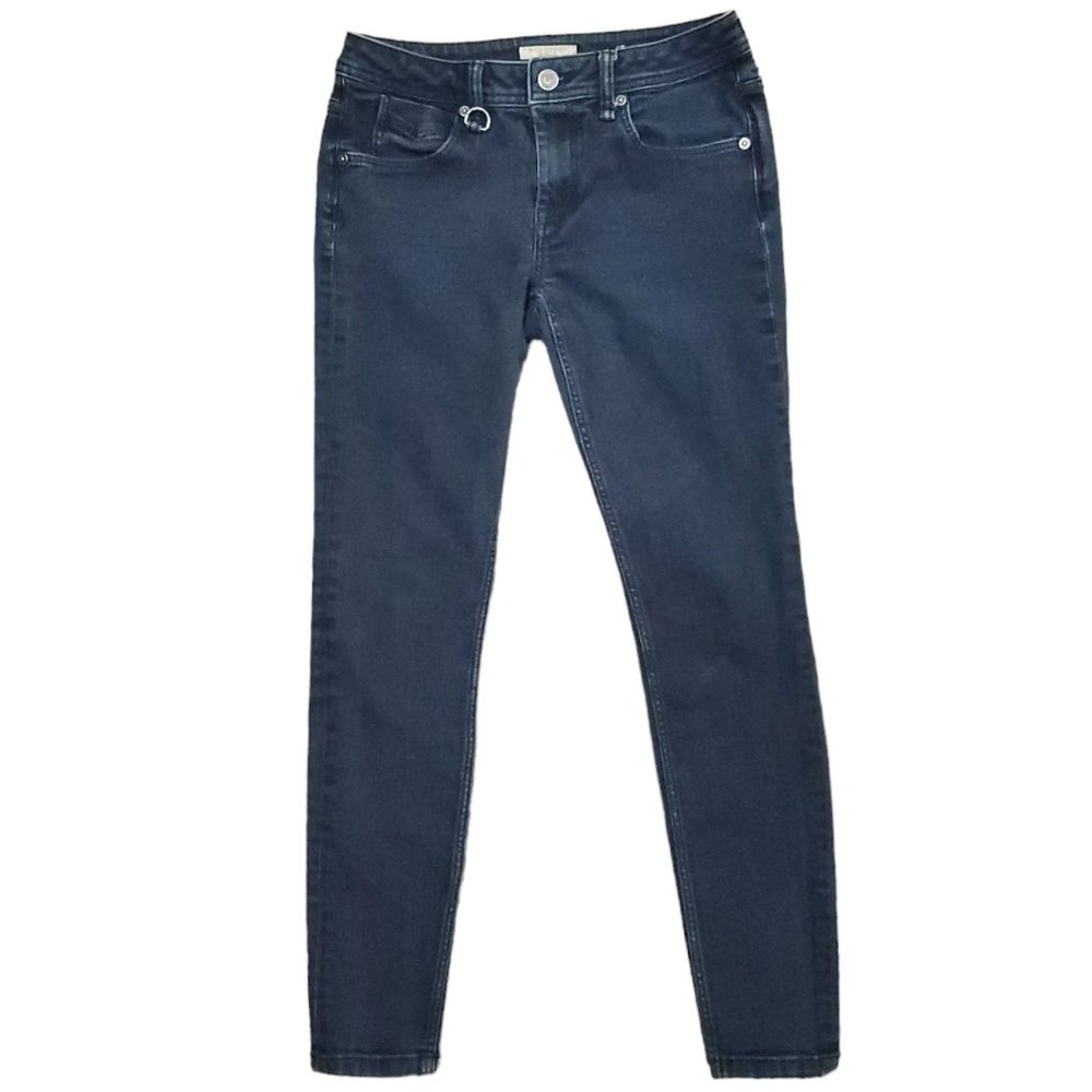 Burberry Brit Westbourne Skinny Ankle 26 w (Meas 26x27 7.5" Rise) Dark Jeans A15
